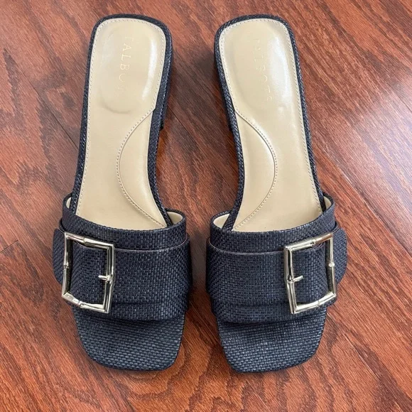 Talbots Viv Buckle Slide Sandals in Indigo Blue, size 8.5 - Picture 2 of 8